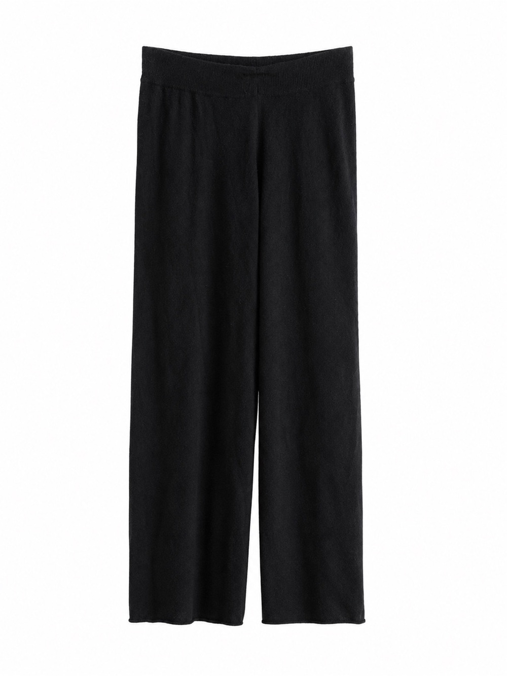 Allude Black Wool & Cashmere Knit Lounge Pants Size S